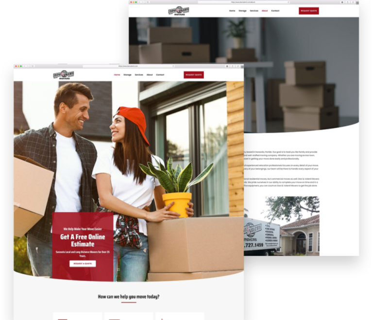 Davi and Valenti Moving company web design